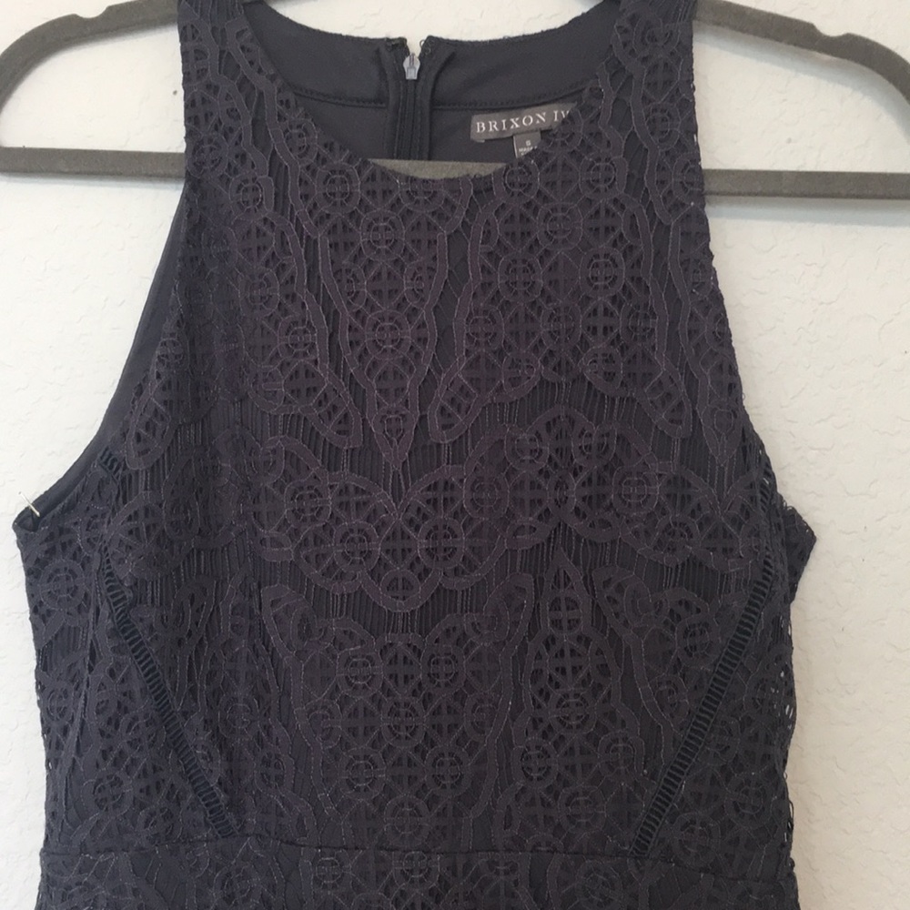 Brixton ivy blue lace dress